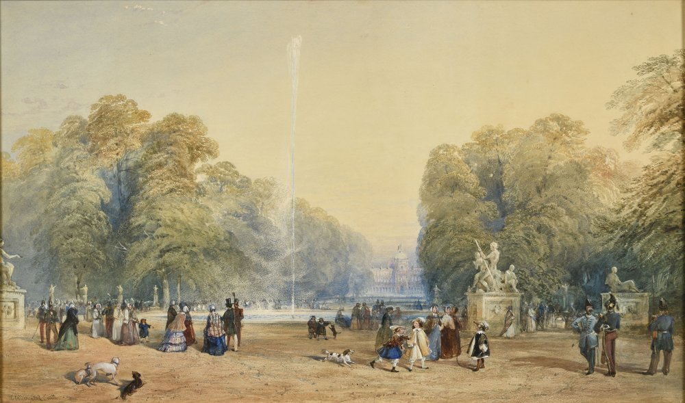 The walk in the Tuileries Garden