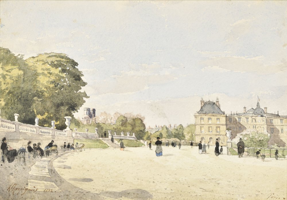 View of the luxembourg garden
