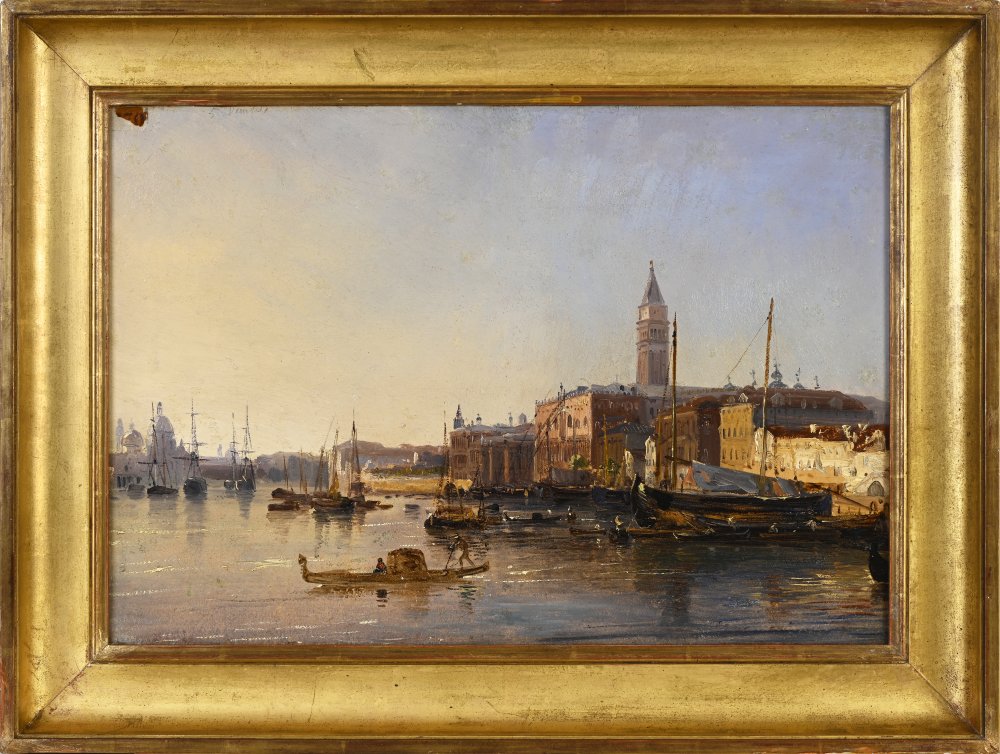 Venise, vue du Palais des Doges à l’entrée du Grand Canal