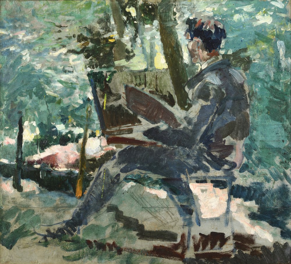 Portrait d’artiste à son chevalet