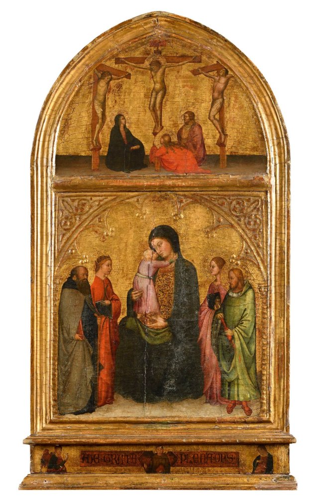 Main register:The Virgin and the Child surrounded by Saint Anthony Abbot, (…)