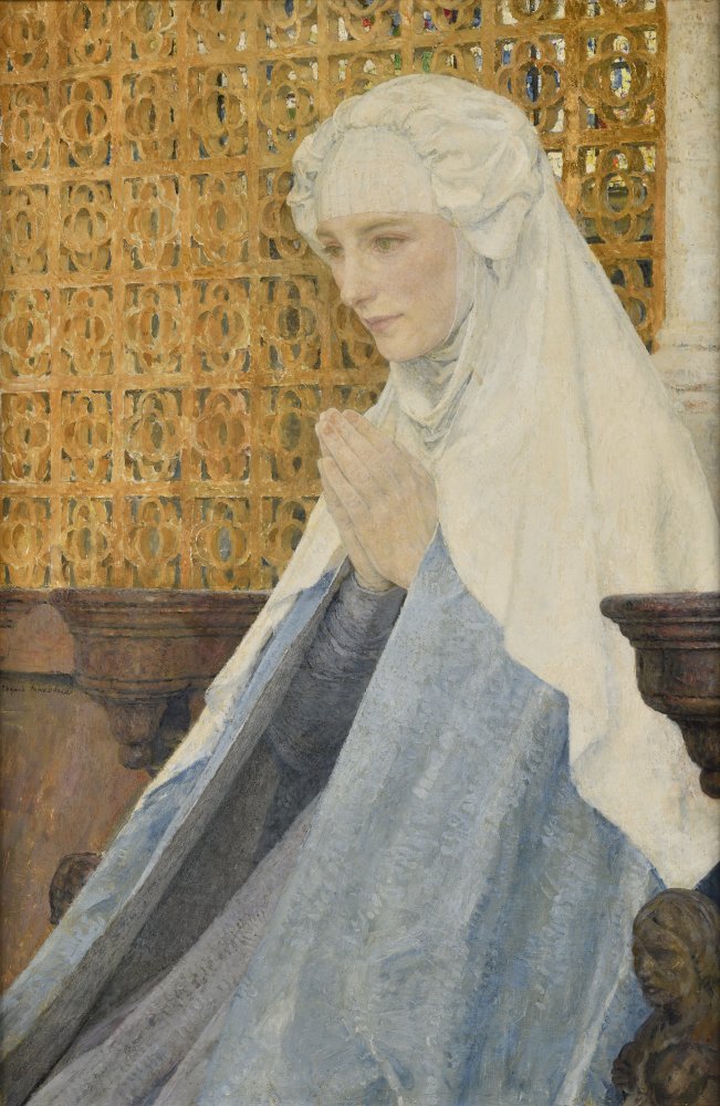 Jeune femme en prière