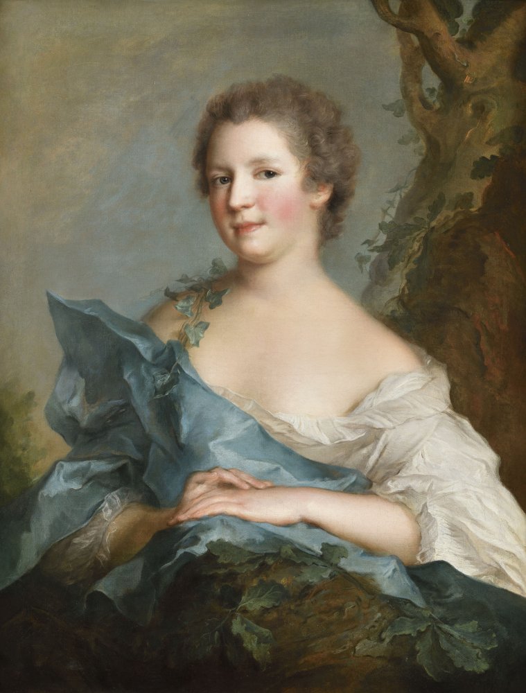 Portrait de dame au pied d’un chêne