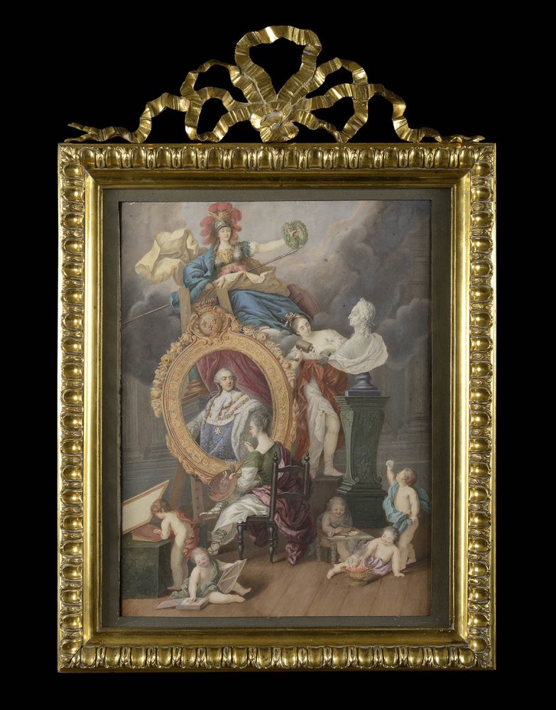 La Peinture sous les traits de Madame Du Barry peint le portrait de Louis XV