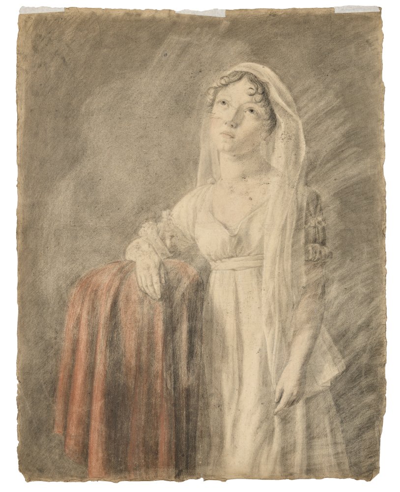 Portrait of a Young Woman in Left Profile