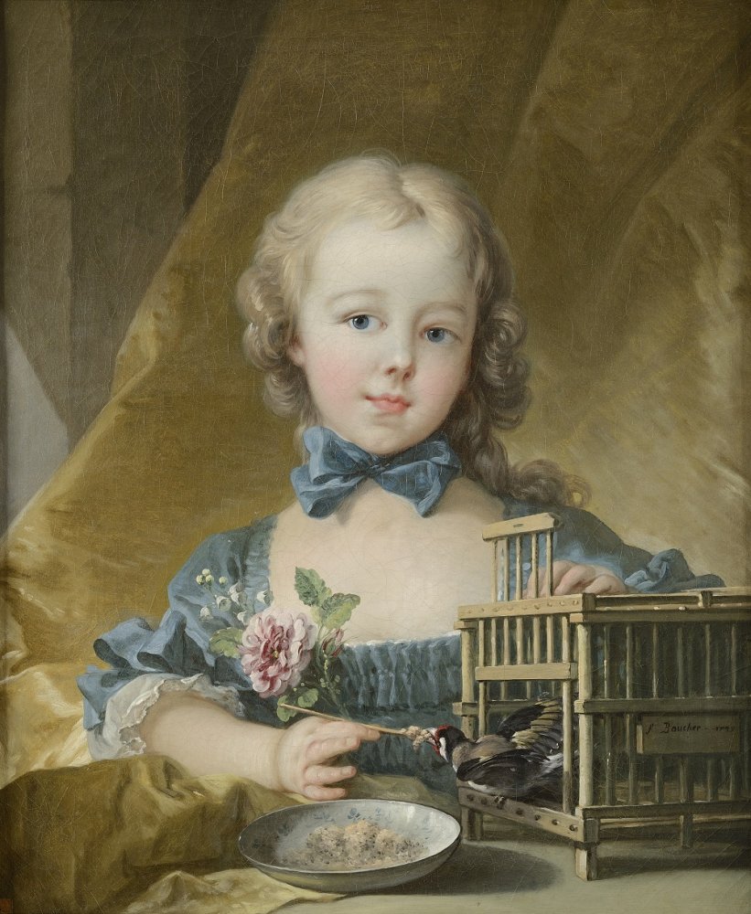Portrait d’Alexandrine-Jeanne Le Normant d’Étiolles, fille de la Marquise de (…)