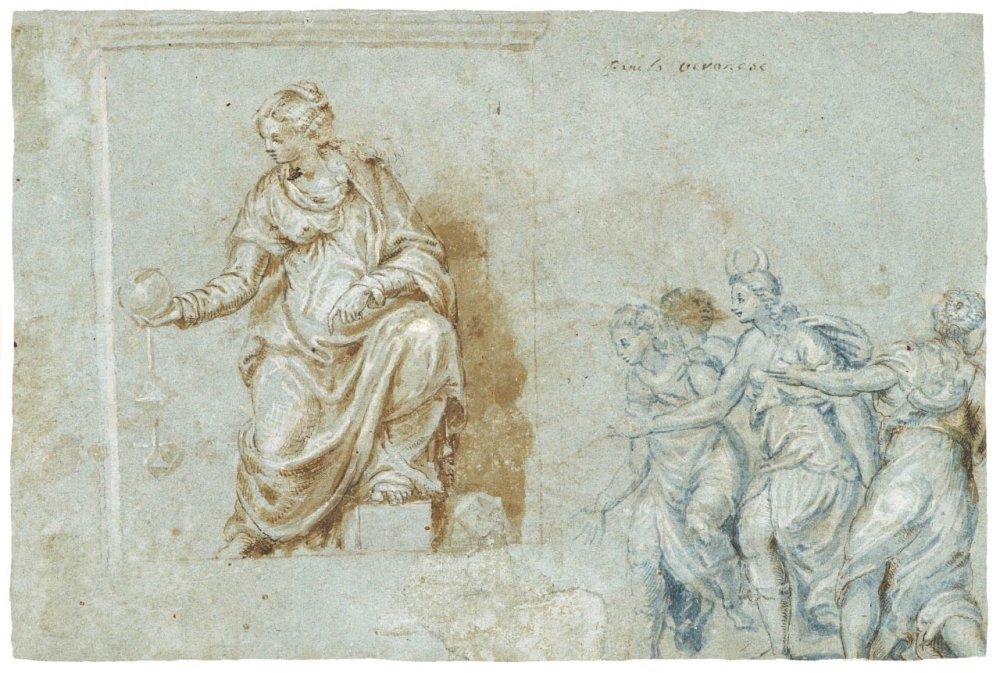 Saint John the Baptist and Saint Anthony the Great (Recto)