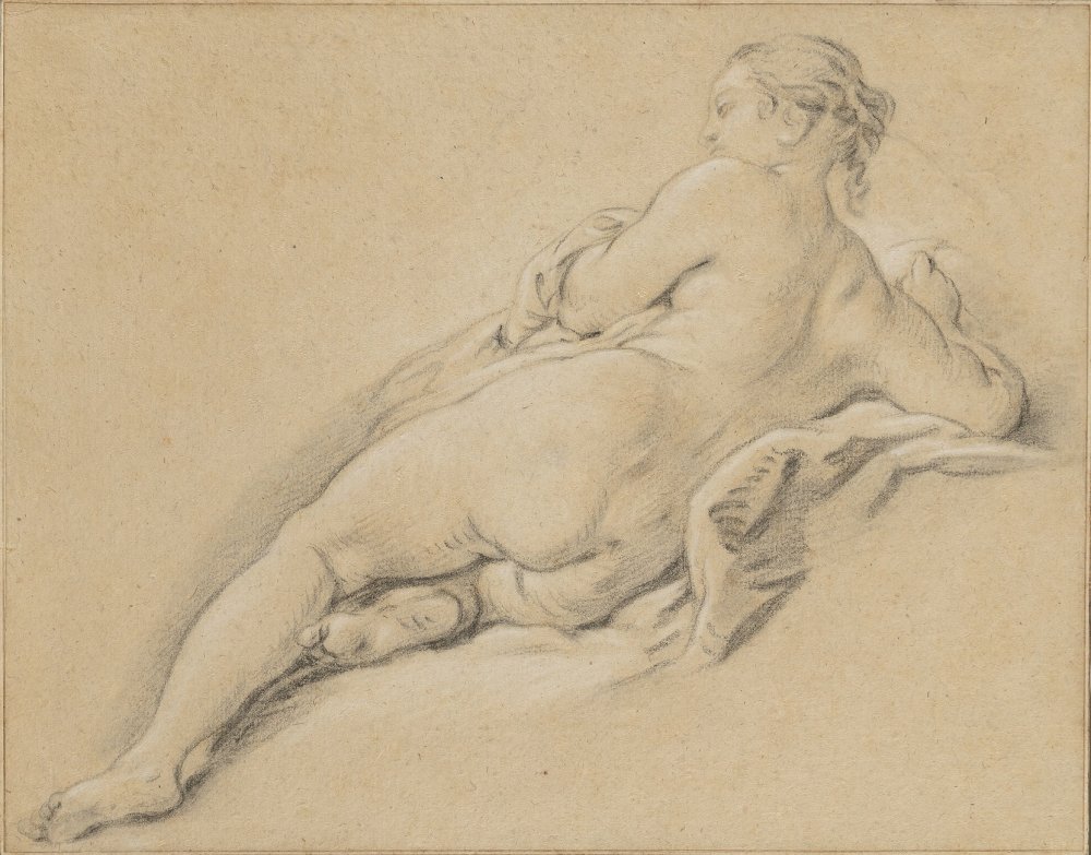 Academy of a Reclining Young Woman Seen from the Back