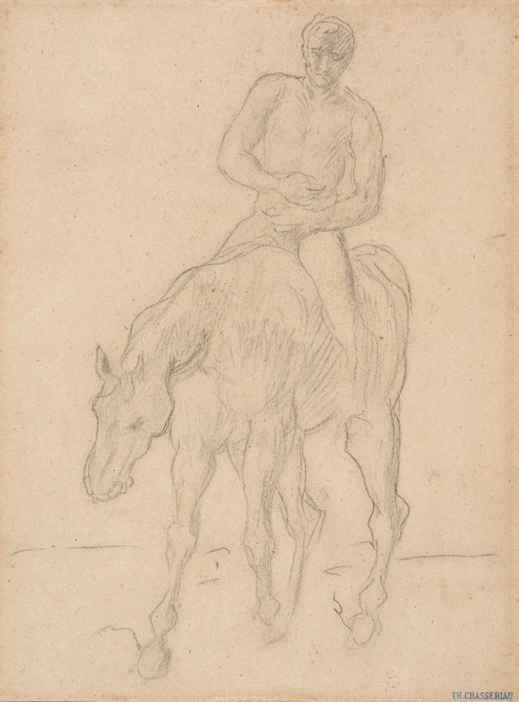 Horseback Rider, Study for Return of the Wounded