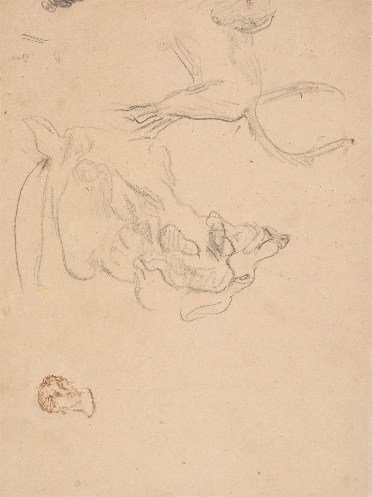 Horseback Rider, Study for Return of the Wounded